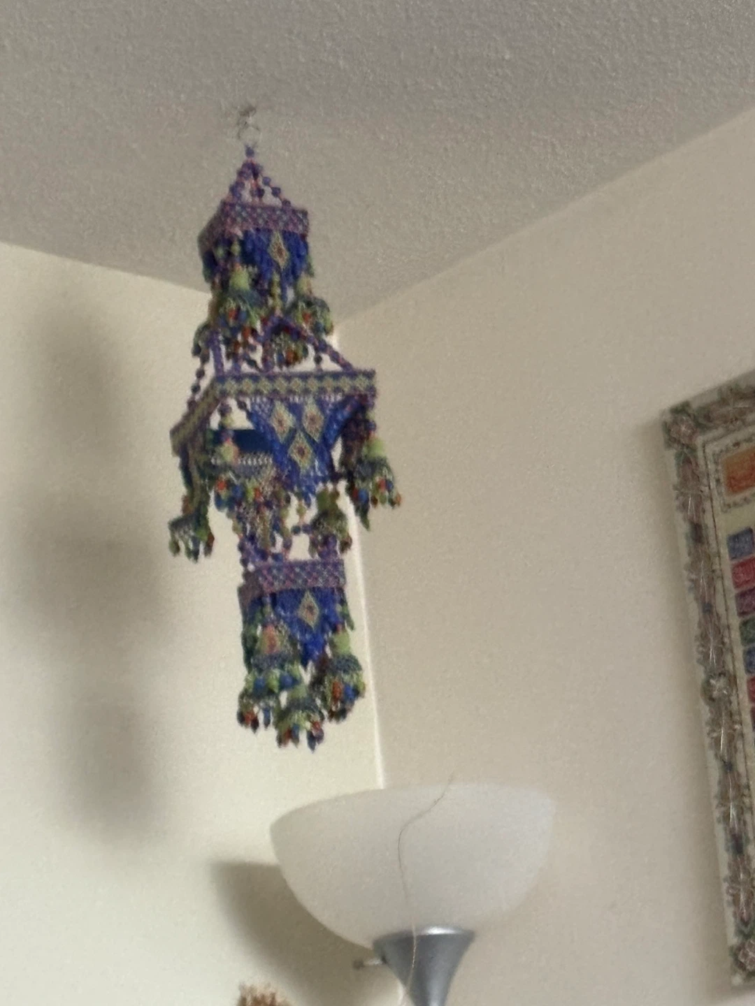 Decorative Beaded Hanging Chandelier
