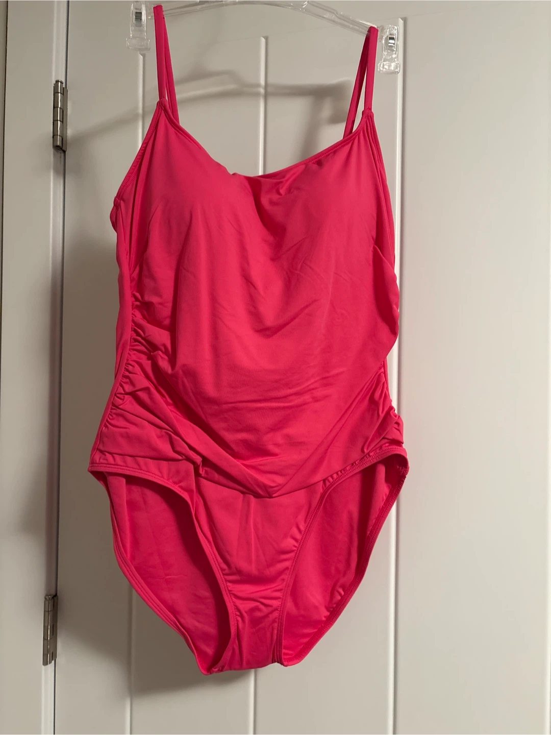 Brand New Size 14 Shirred Swimsuit Hot Pinkie Size 14