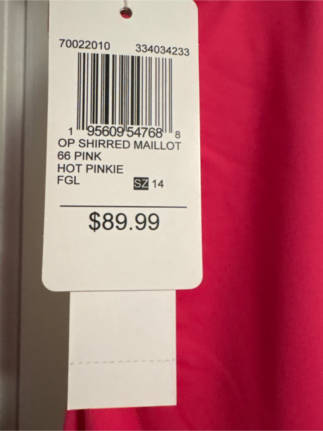 Brand New Size 14 Shirred Swimsuit Hot Pinkie Size 14 - photo 3