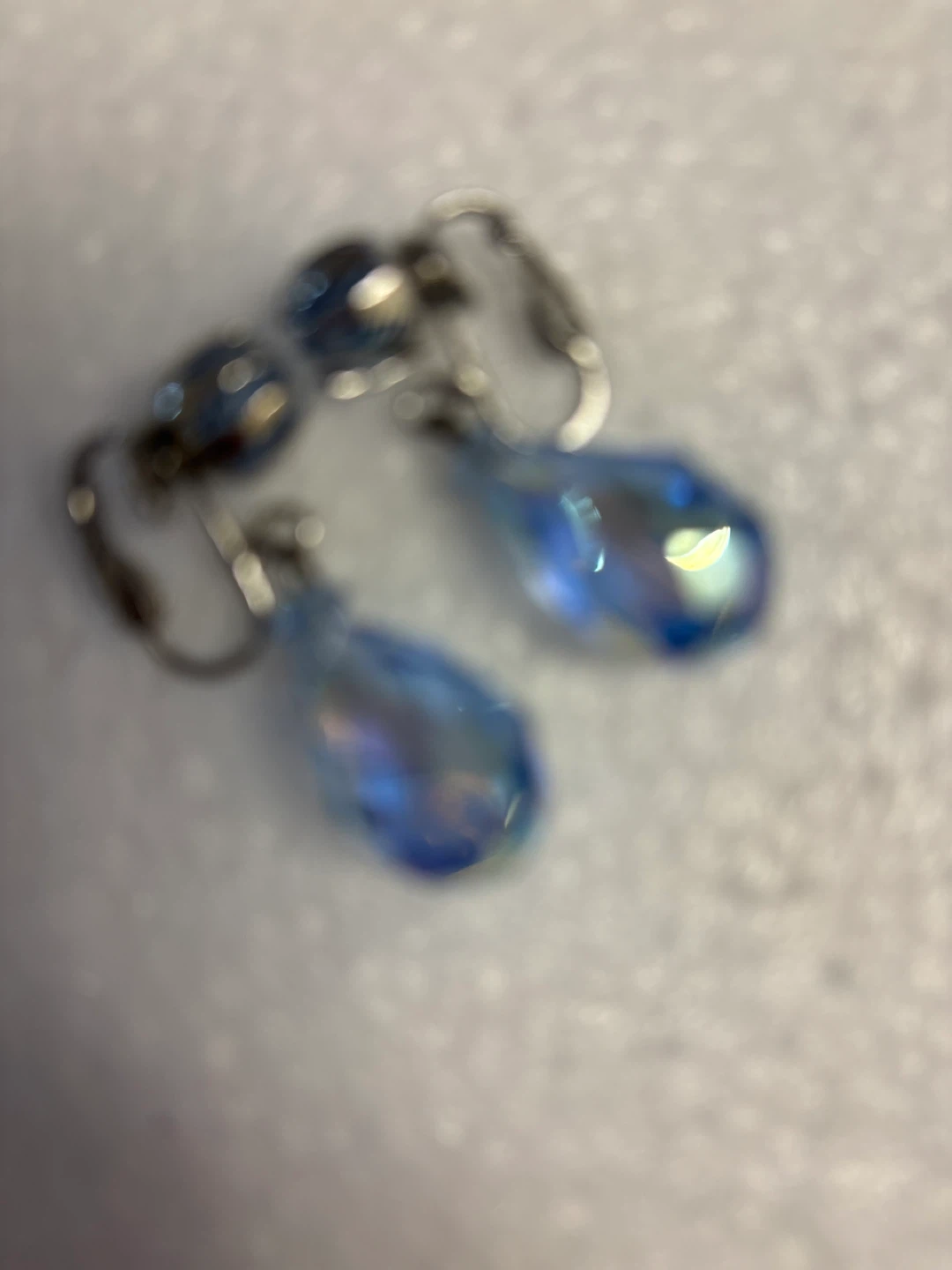 🏆Blue Crystal Teardrop Earrings