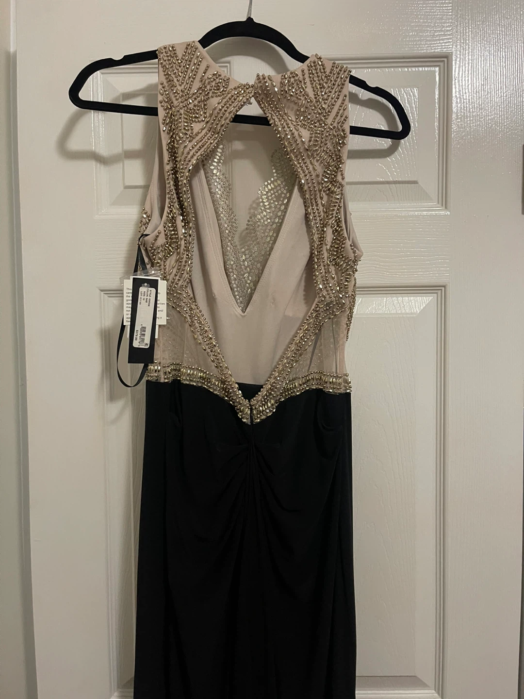 Black Beaded Formal Dress Size 10 - photo 3