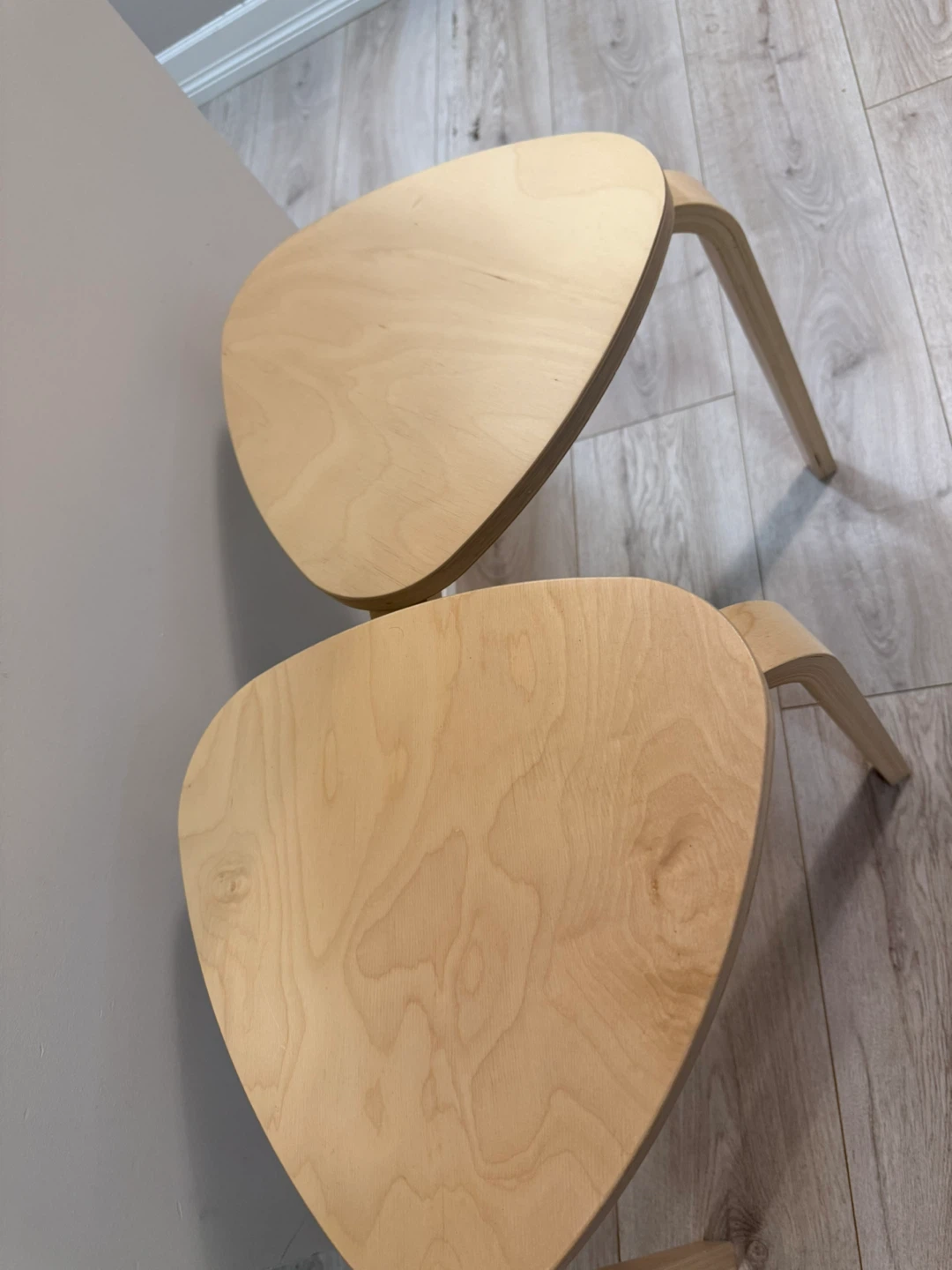 Set of 2 Wooden Stools - photo 5