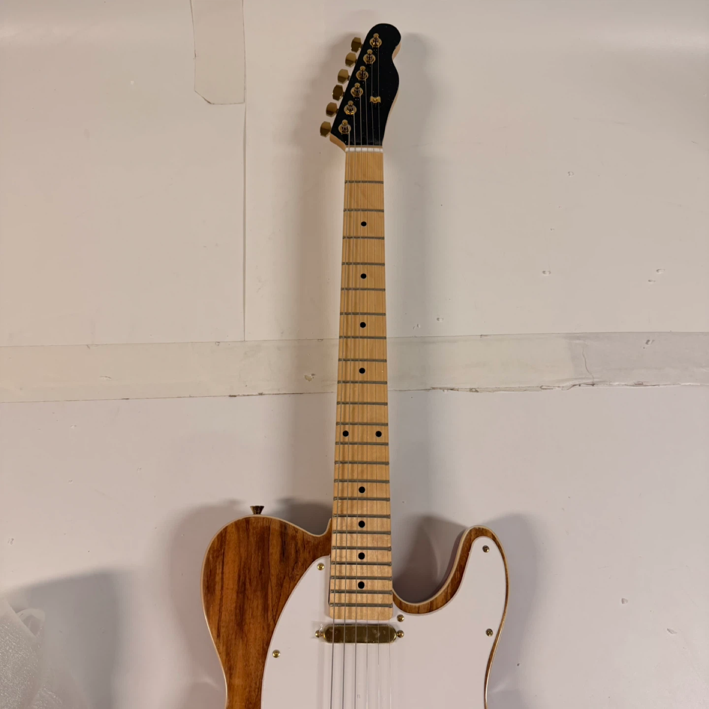 Brand New Telecaster Style Electric Guitar Natural Wood/Red - photo 5