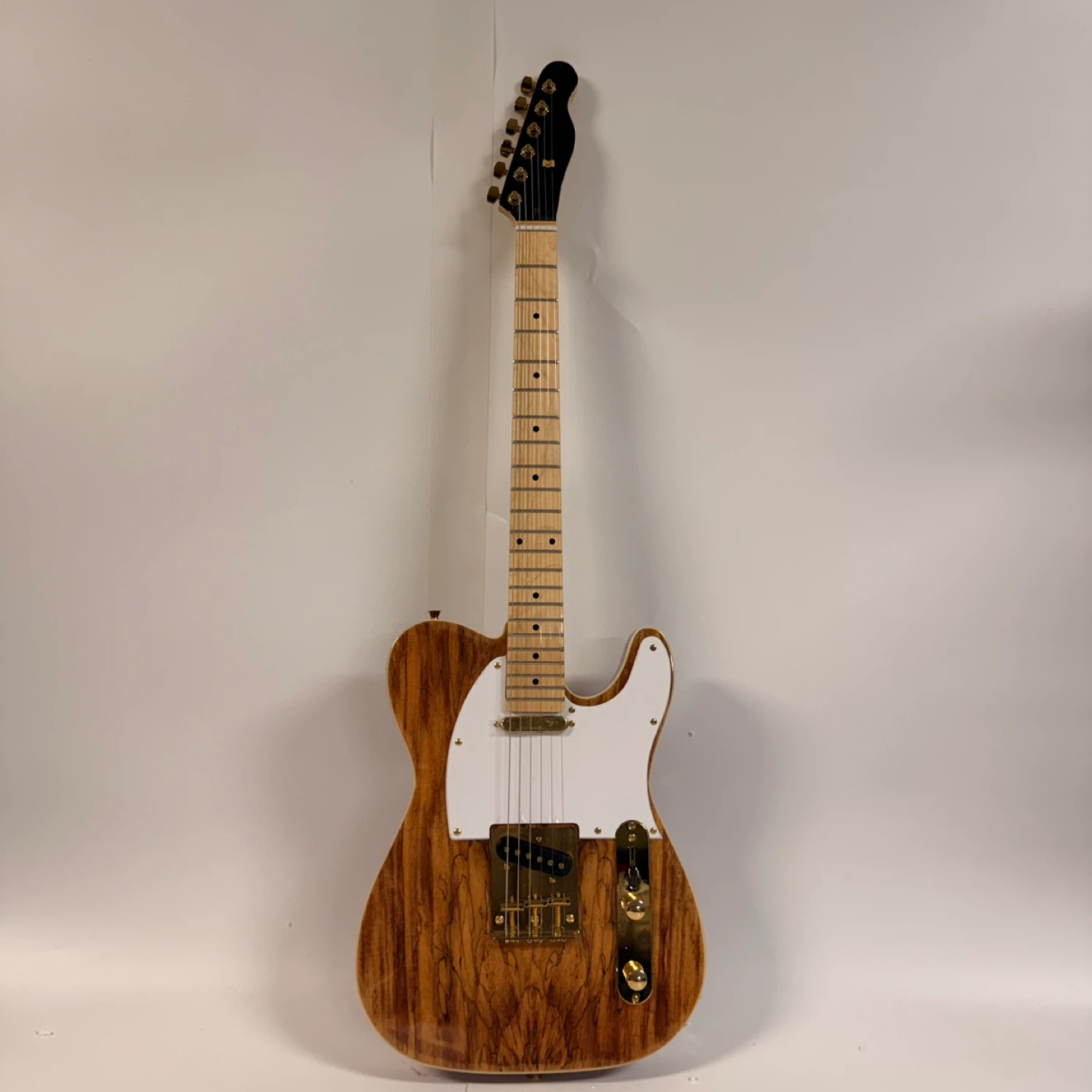 Brand New Telecaster Style Electric Guitar Natural Wood/Red