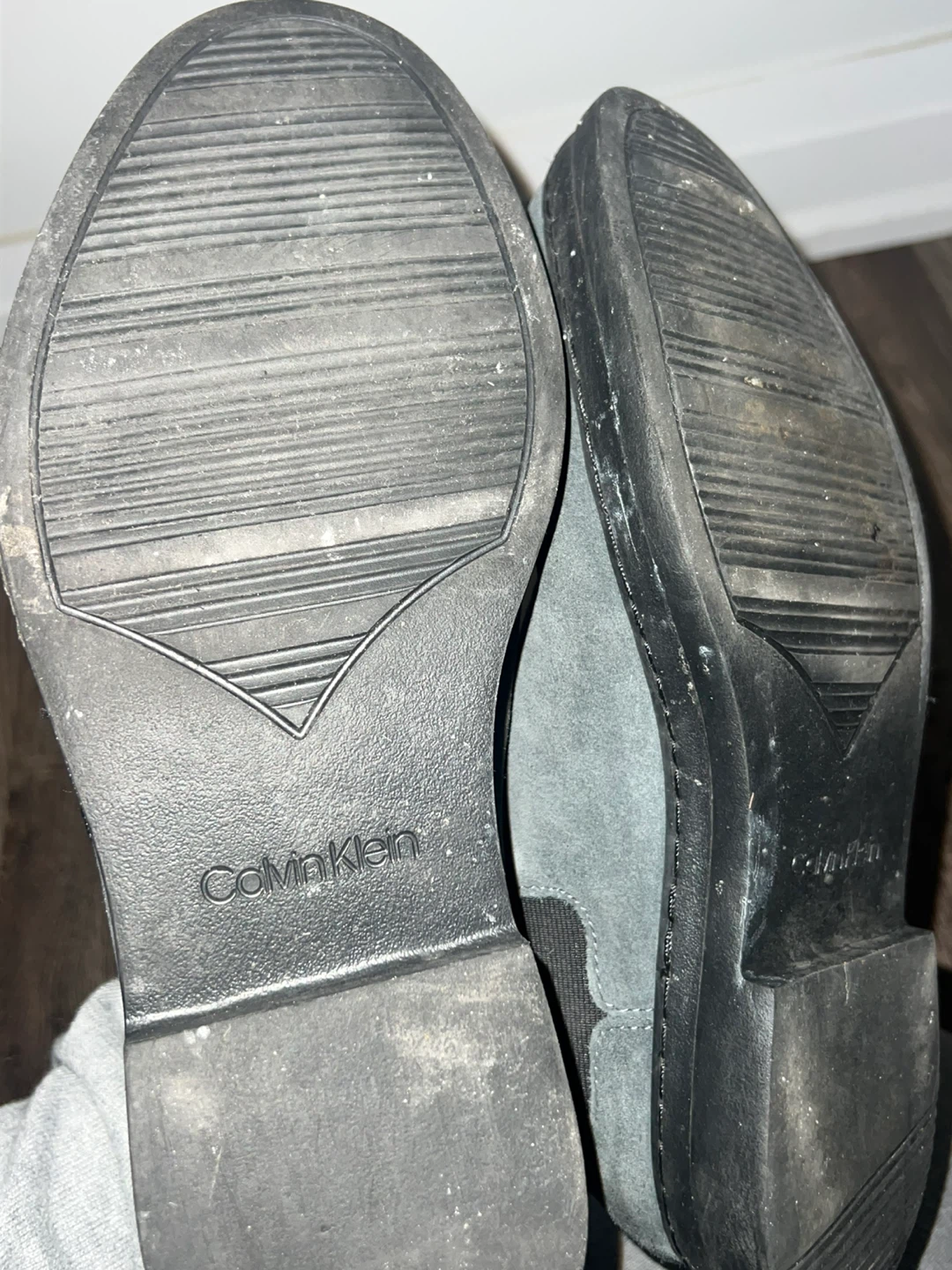 Boots Calvin Klein Grey Suede Chelsea - photo 2