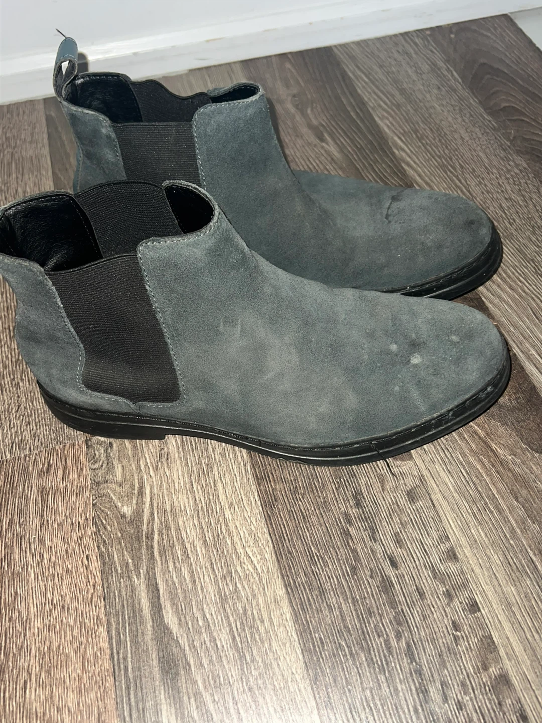 Boots Calvin Klein Grey Suede Chelsea - photo 3