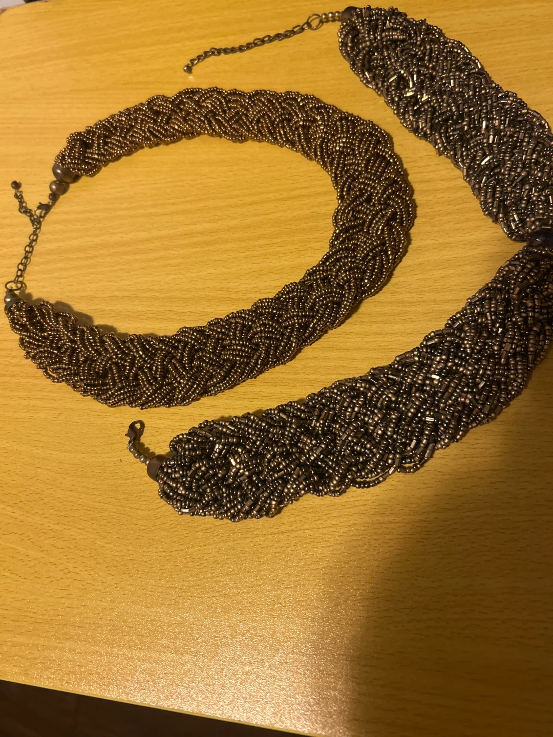 Beaded Chunky Necklace and Bracelet Set - photo 2