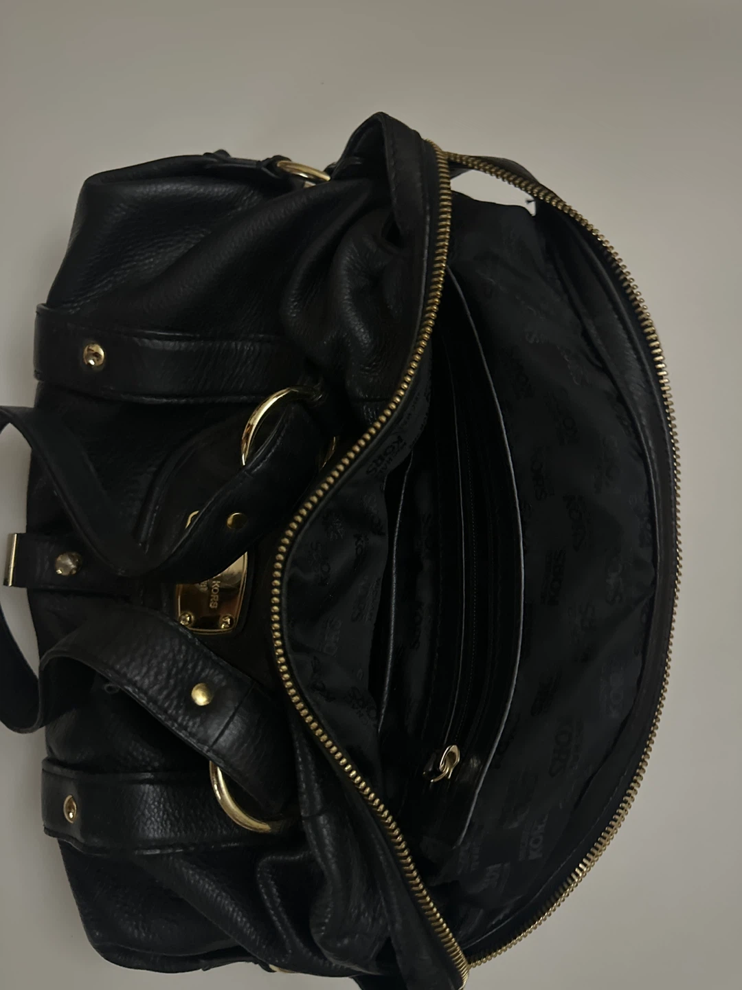 Michael Kors Black Leather Satchel Handbag - photo 3