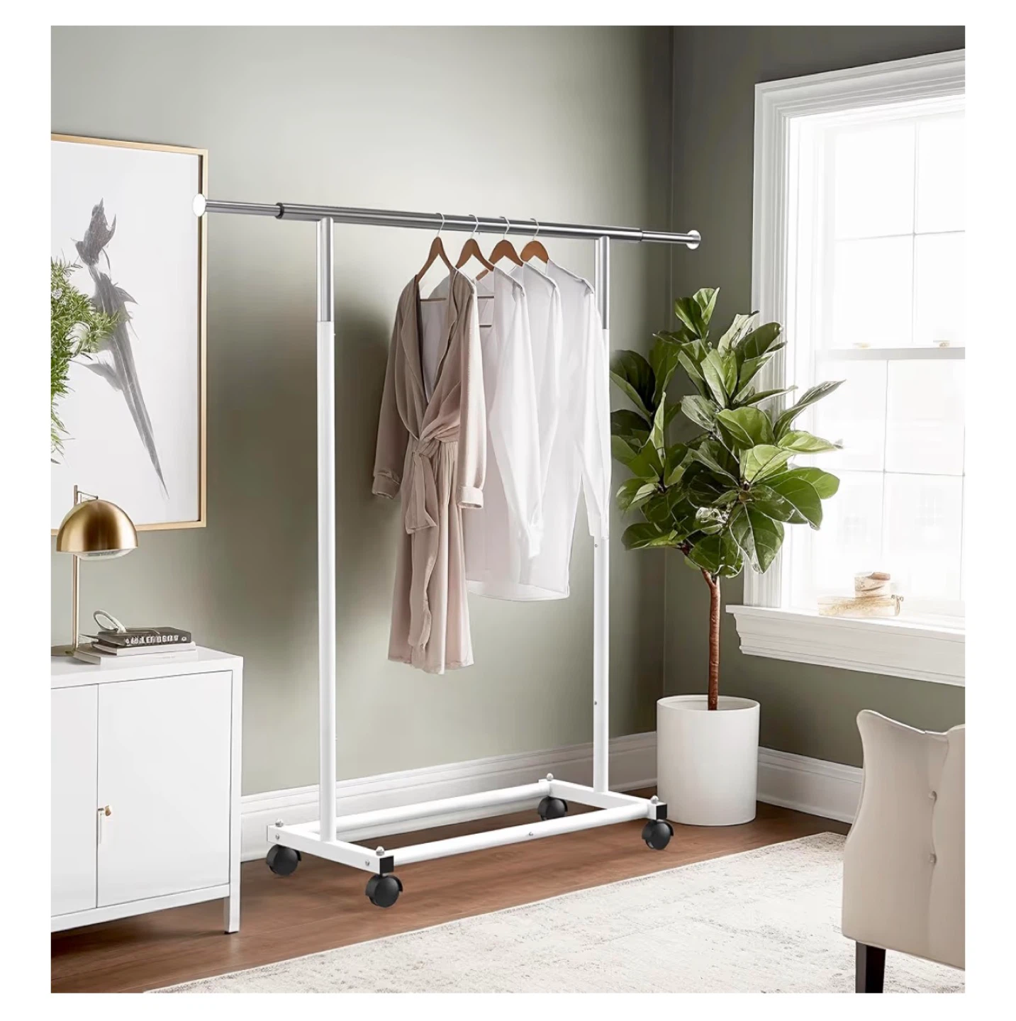 Simple Houseware Rolling Garment Rack - photo 3