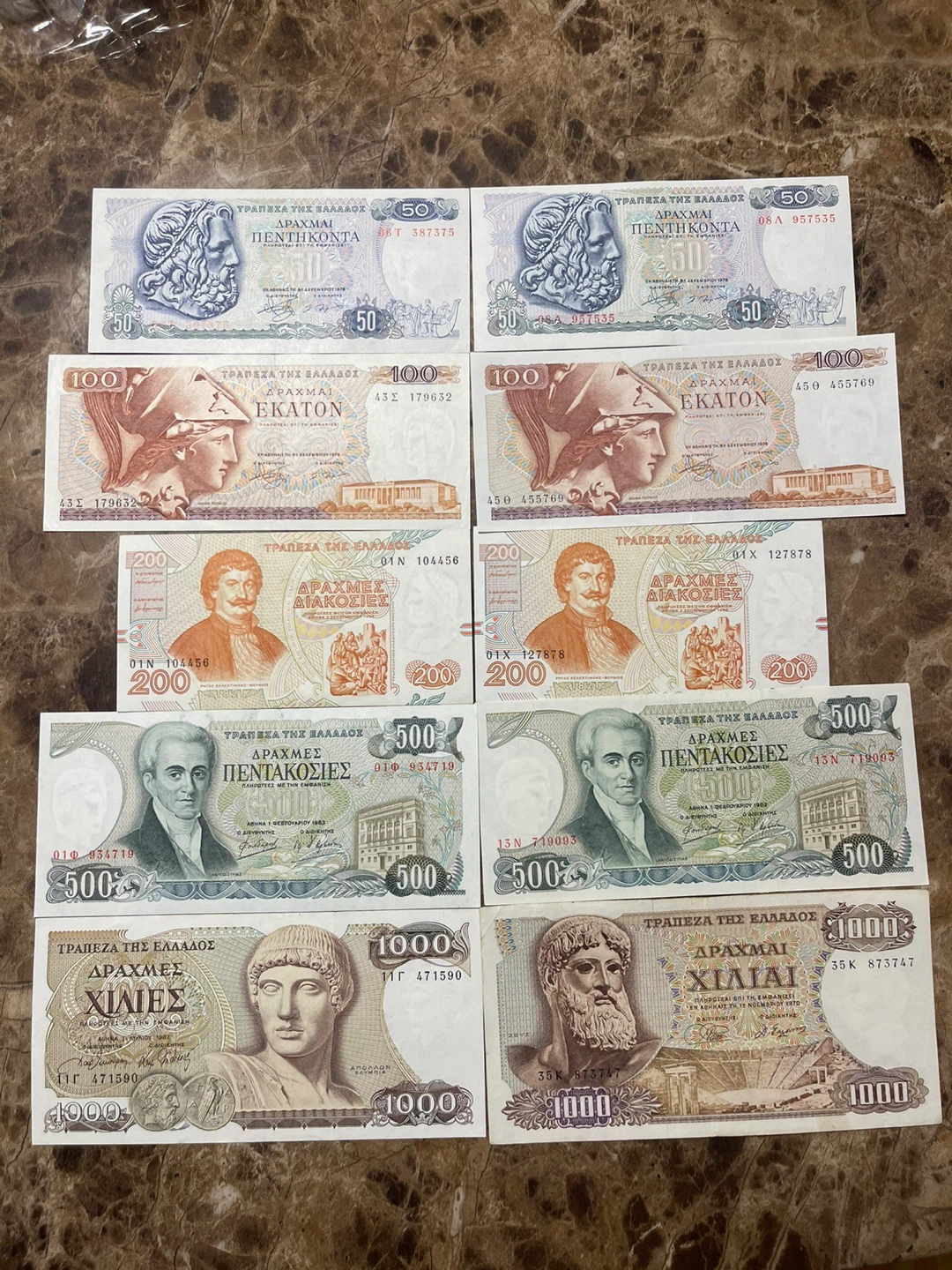Banknotes Collection - Greece Drachma