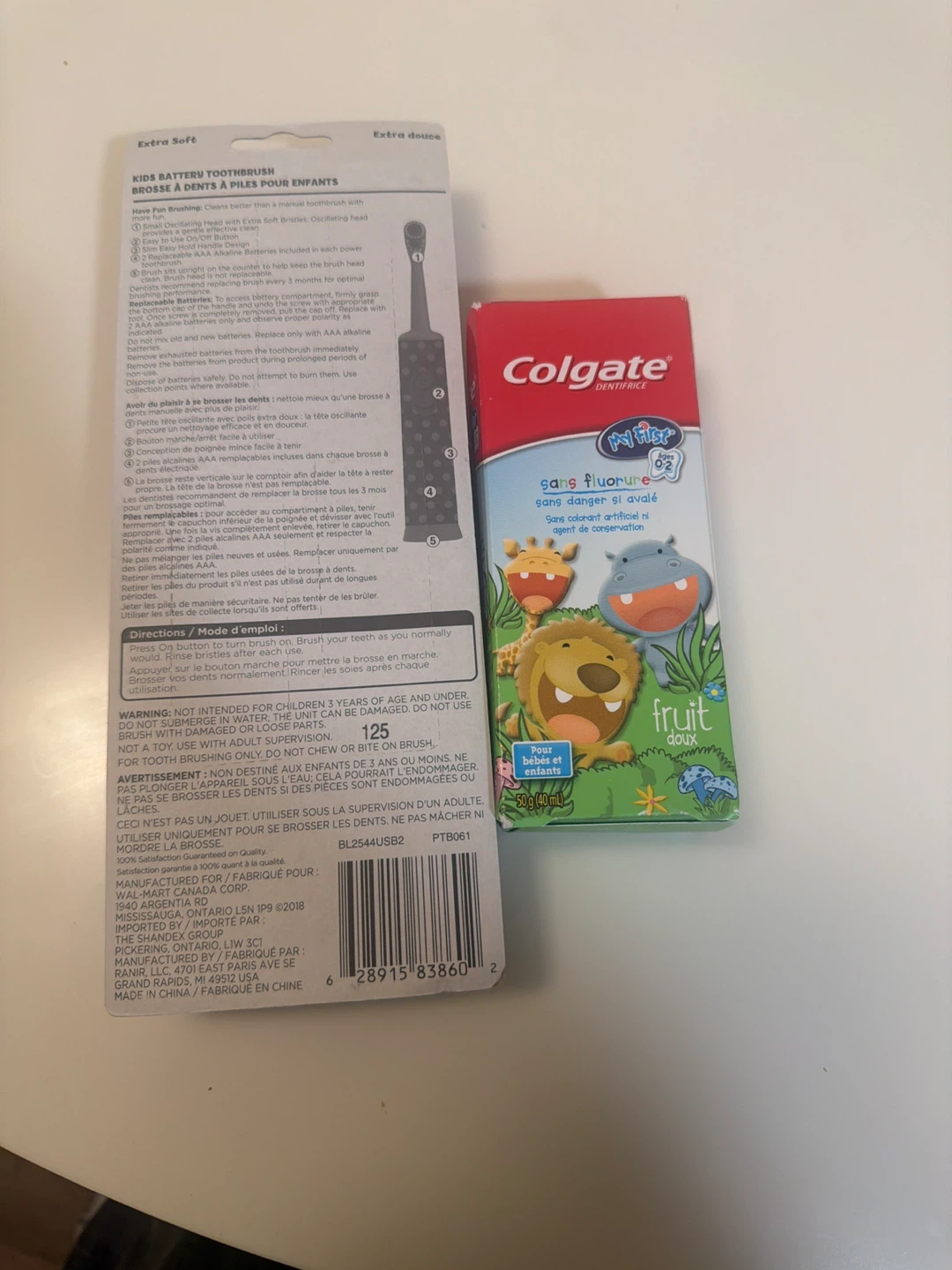Colgate Kids Toothbrush & Fluoride-Free Toothpaste Set - photo 2