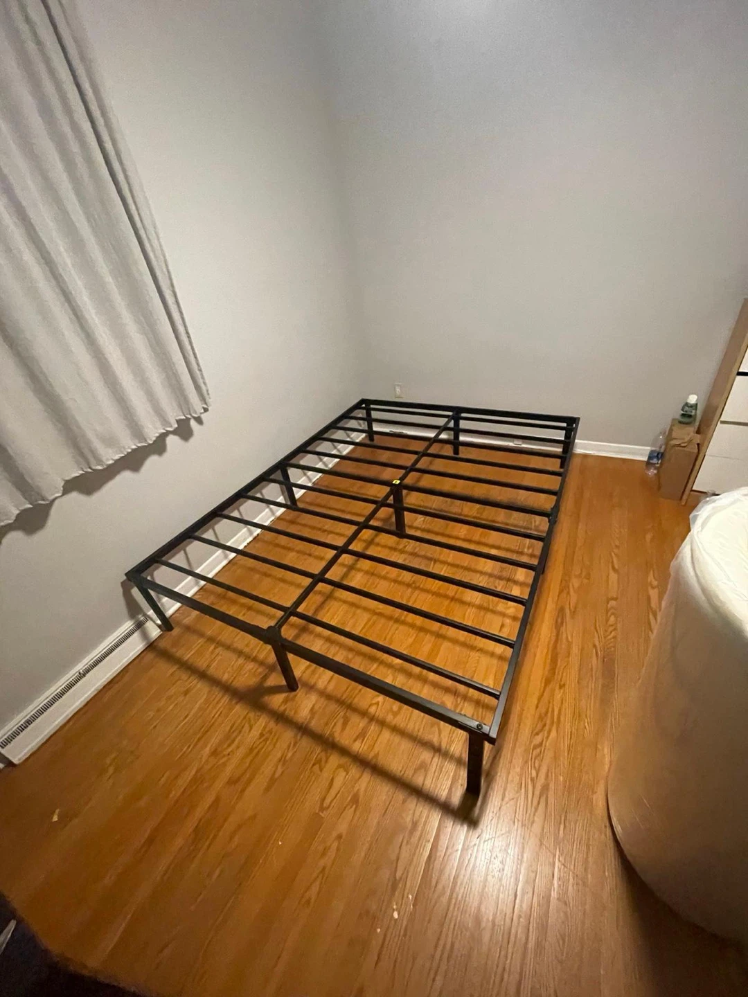 Black Metal Bed Frame Queen + mattress - photo 2