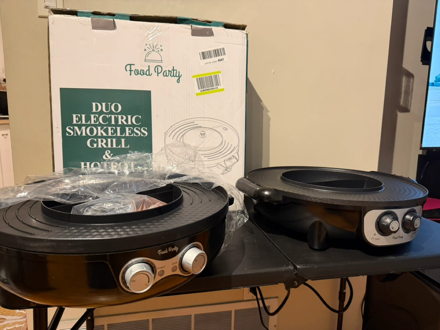 Food Party Duo Electric Smokeless Grill & Hotpot - photo 2