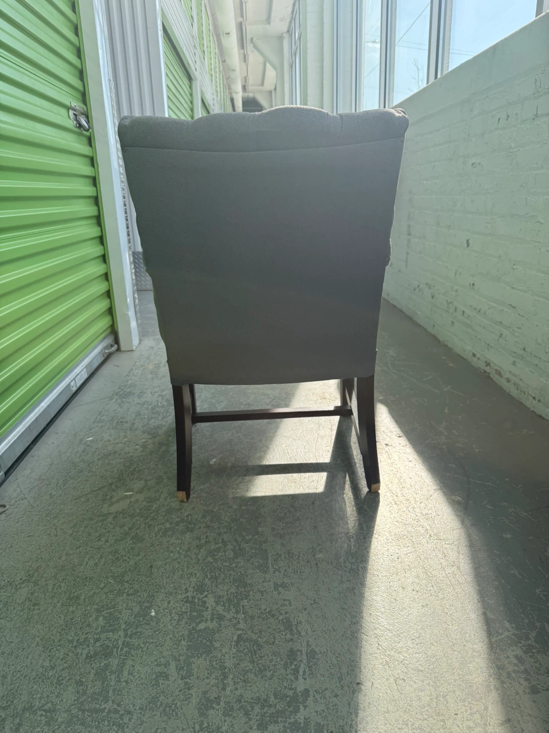 Executive Upholstered Armchair with Tufted Back - photo 3