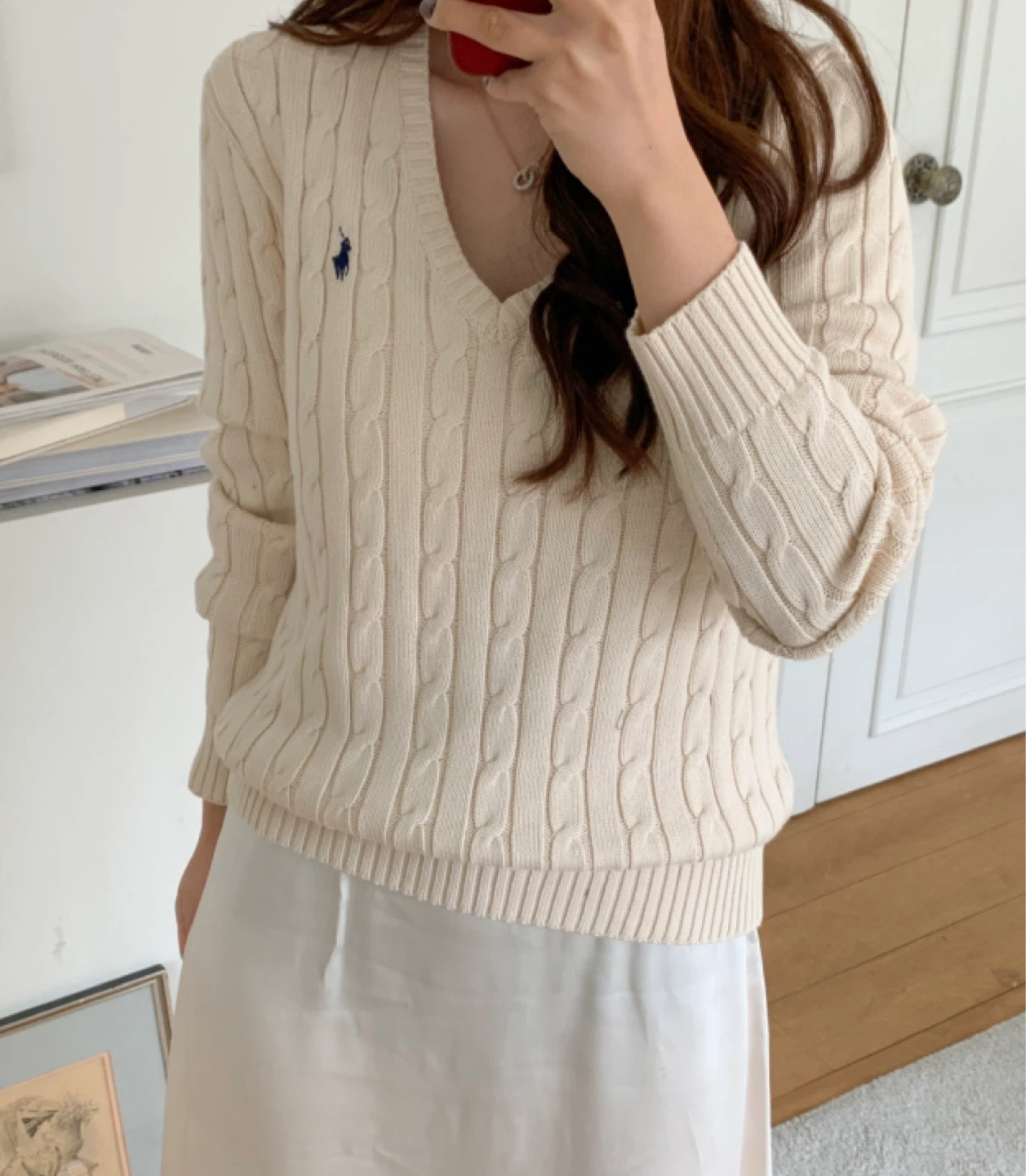 Polo Ralph Lauren Cream  cable Knit