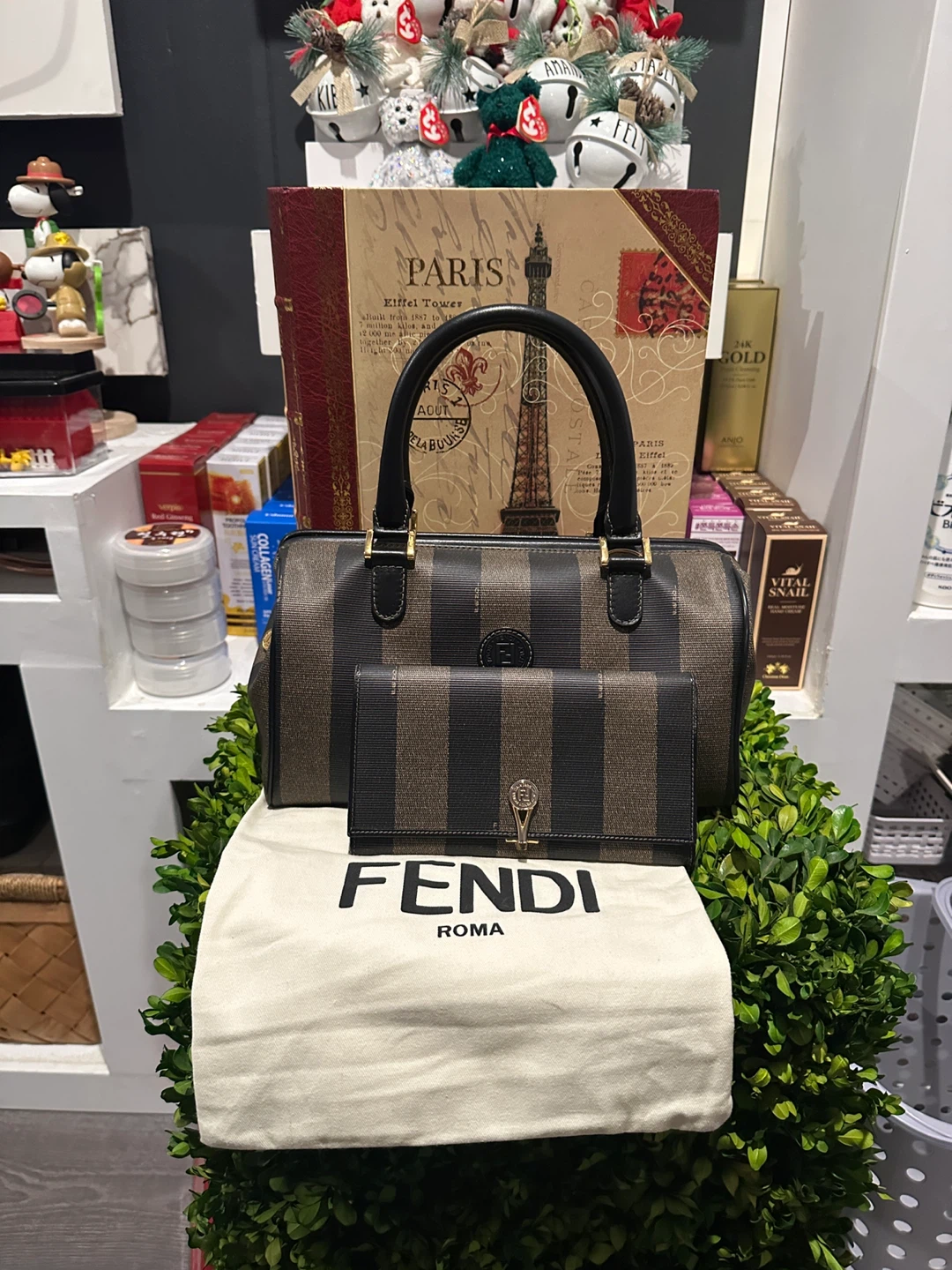 Fendi Boston Bag with Matching Wallet