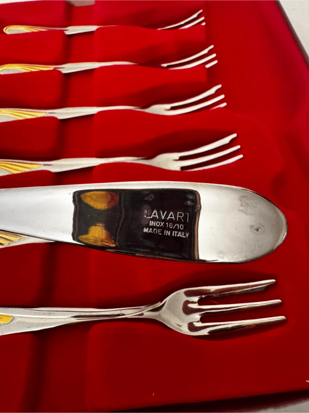 Lavart SS Dessert Forks and Cake Server Set - Made in Italy 🏆 - photo 2