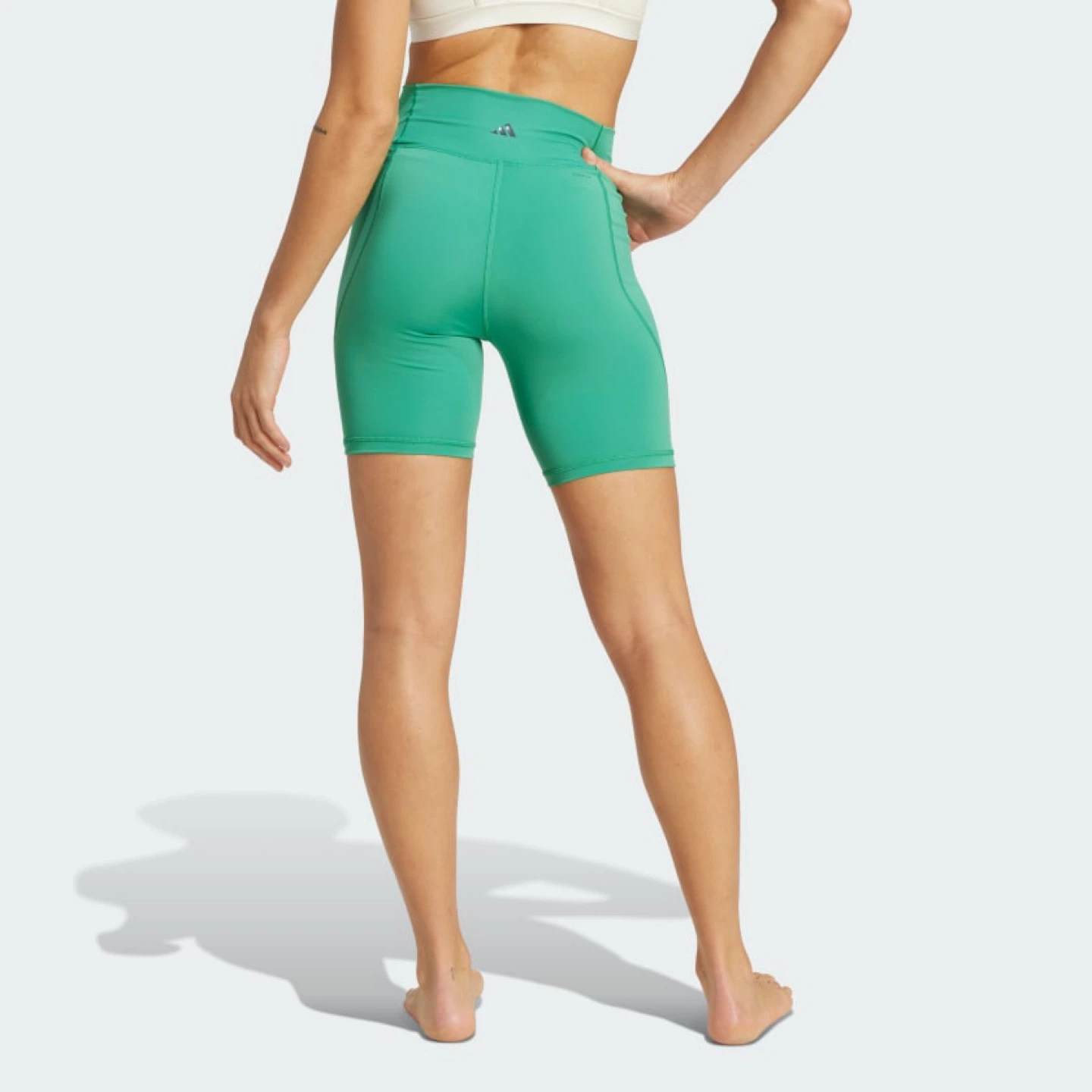 Adidas Women's Green Cycling Shorts| size L| GYM| Yoga - photo 3