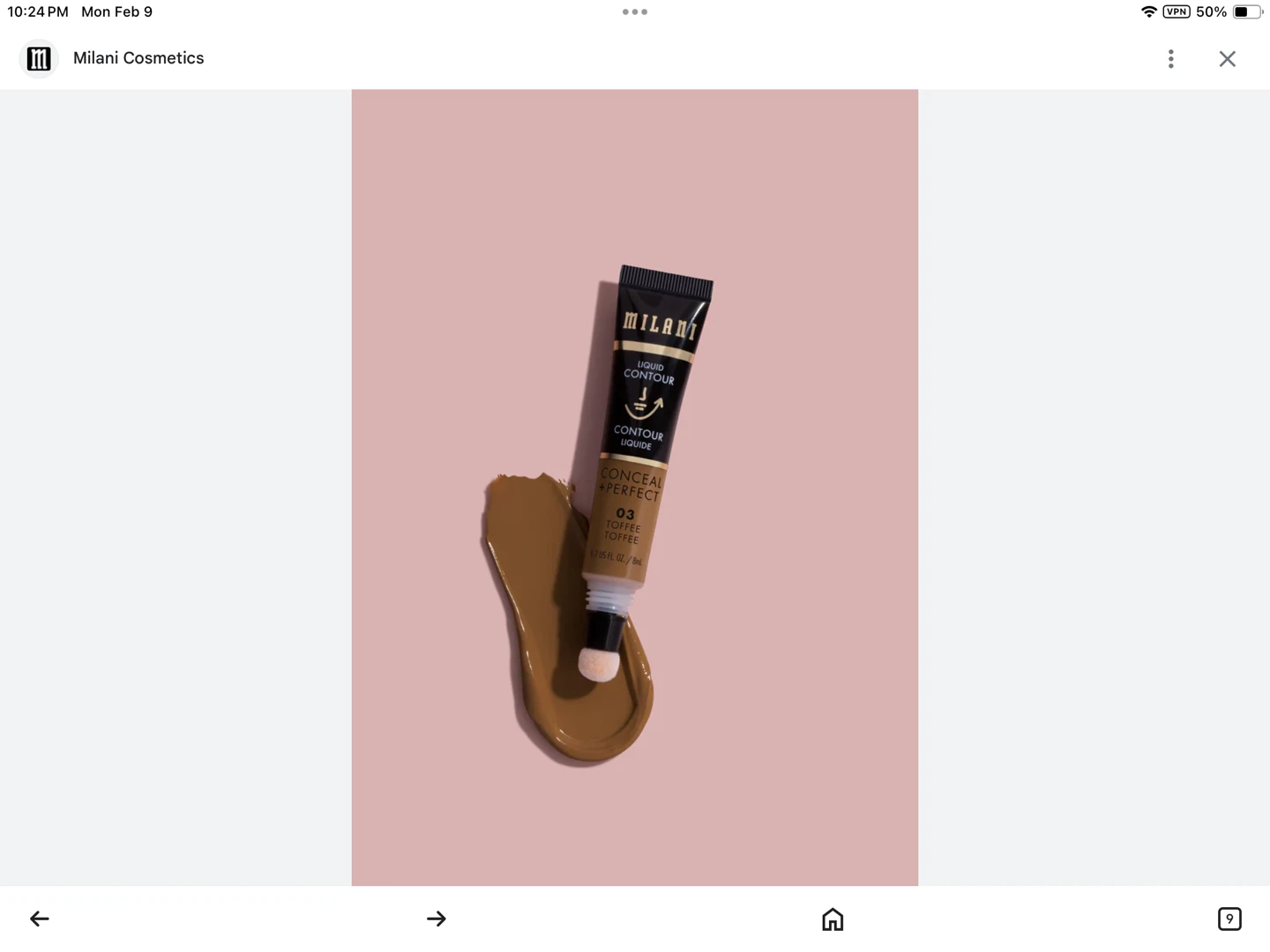 Milani Conceal + Perfect Liquid Contour 03 Toffee Coffee - photo 2