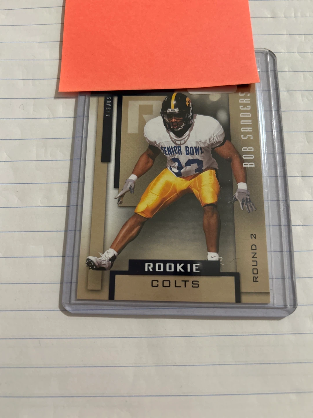 2004 Playoff Bob Sanders Rookie Football Card