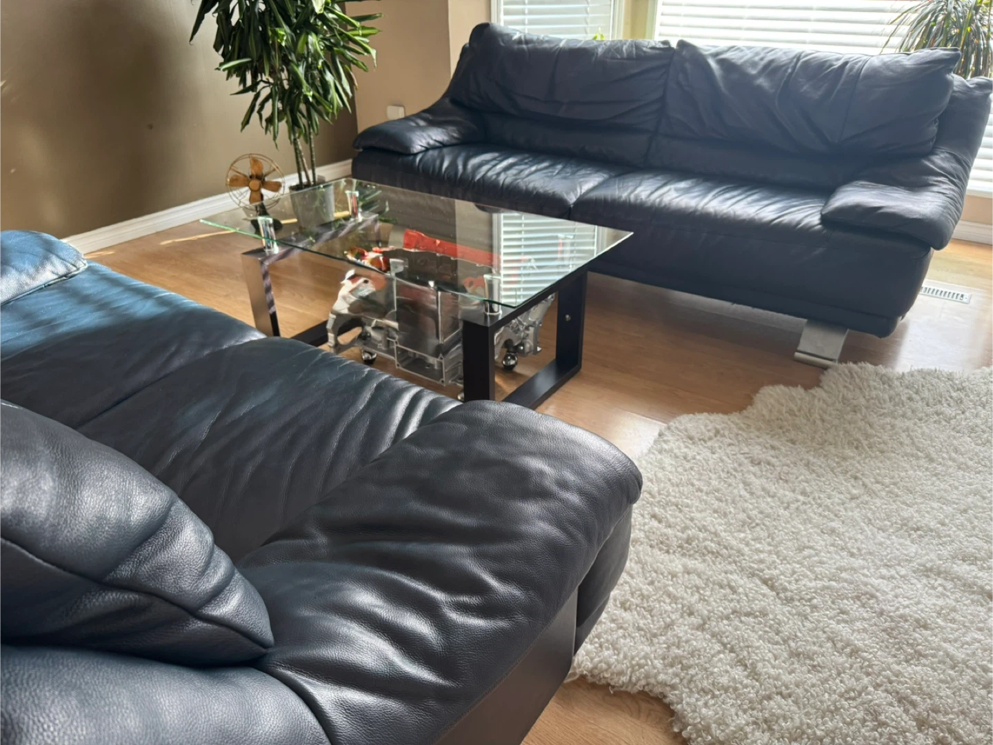 Premium ITALSOFA Leather Sofa Set