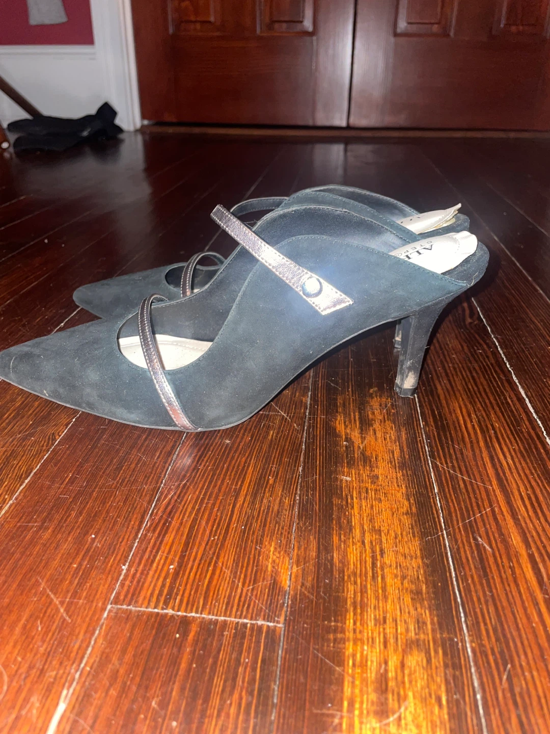 Alfani Step 'n Flex Suede Heeled Mules - photo 3