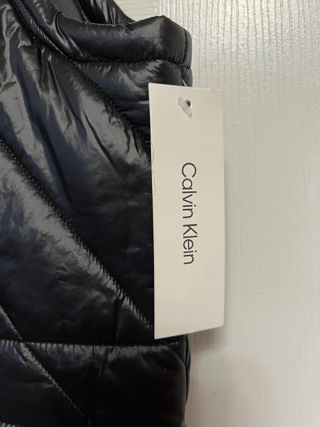 Calvin Klein Long Black Quilted Vest XL - New - photo 2