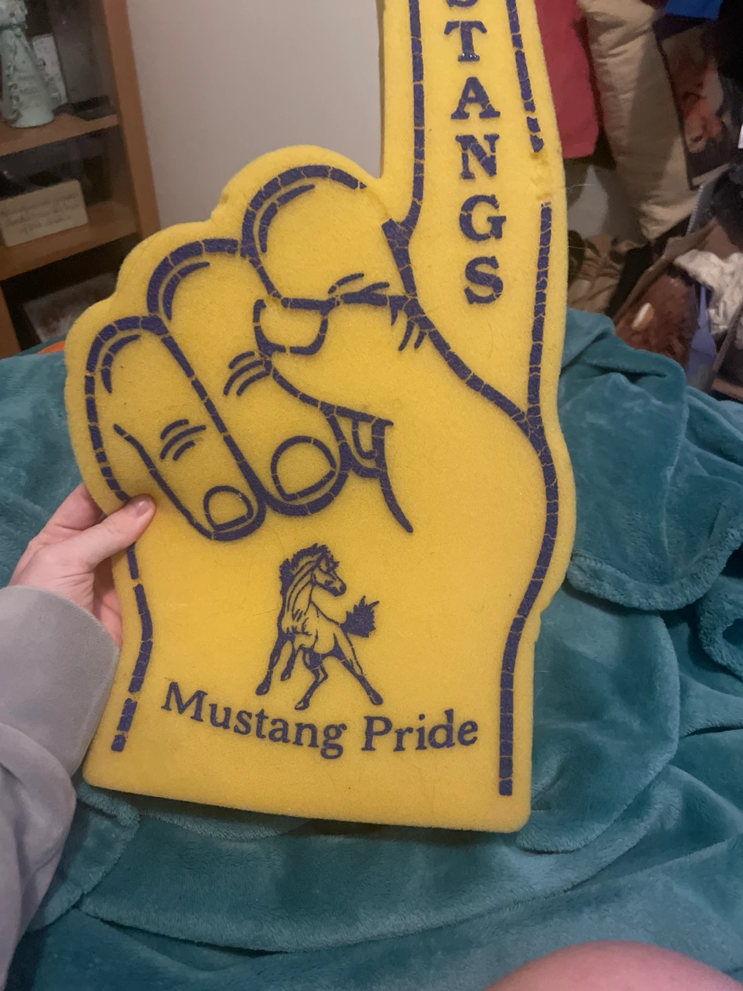 Yellow Foam Finger - Mustangs Pride - photo 2
