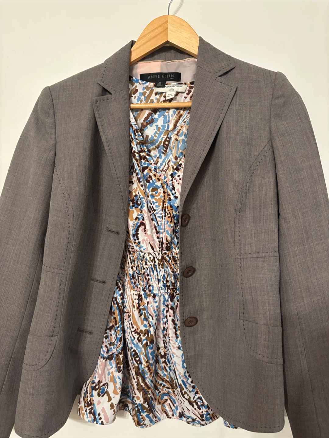 Anne Klein Women's Grey Blazer set 🏆