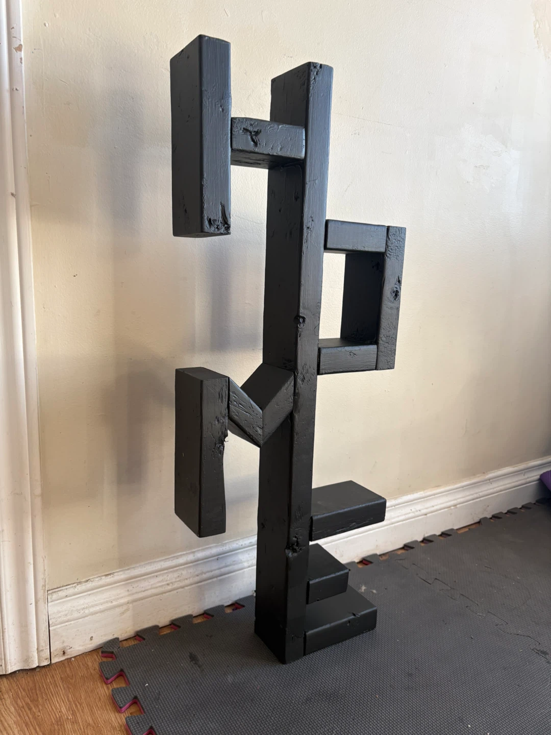 Black Wooden "HOME" Shelf/Display Unit - photo 2