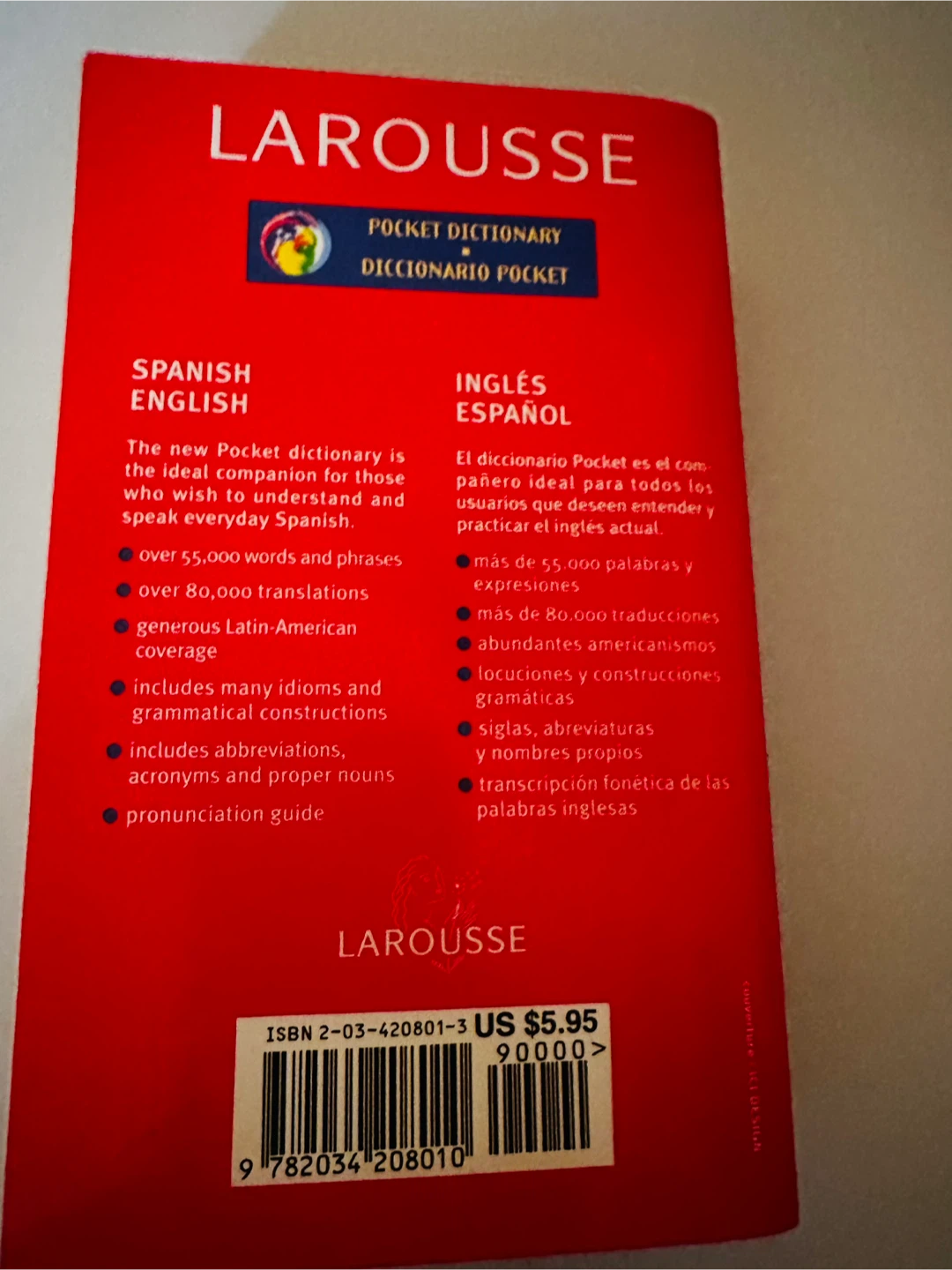Larousse Pocket Dictionary Spanish English - photo 3