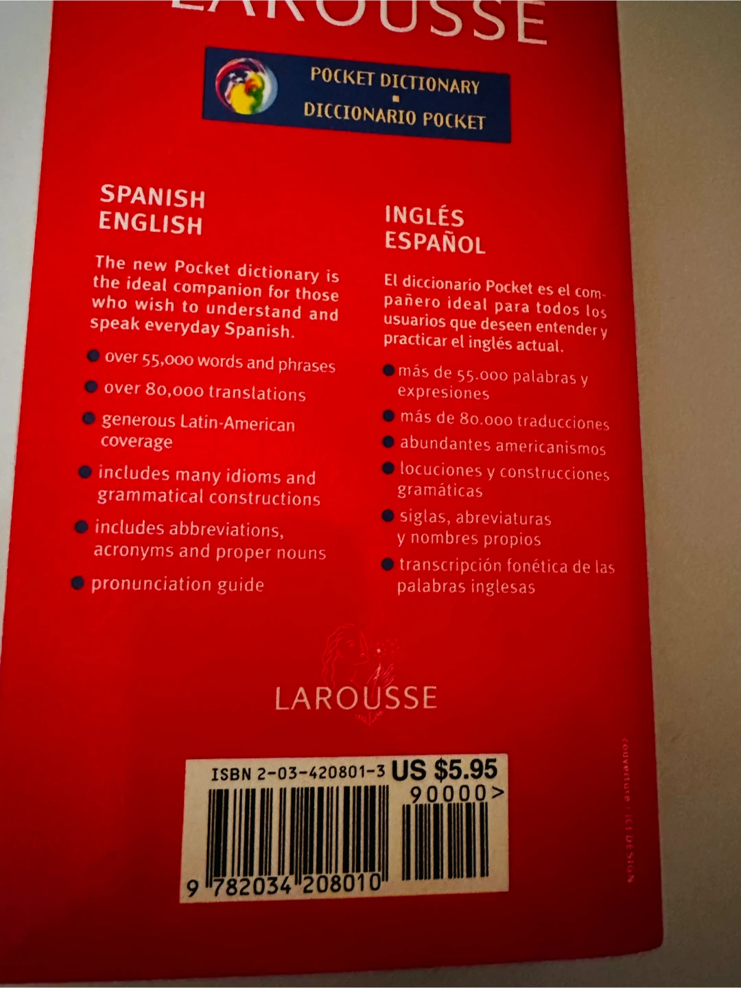 Larousse Pocket Dictionary Spanish English - photo 2
