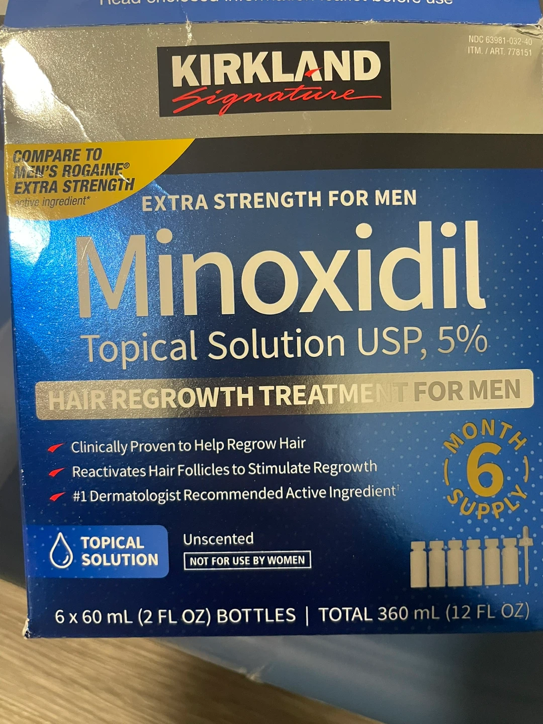 Kirkland Signature Minoxidil Topical Solution USP, 5% for Men - photo 2