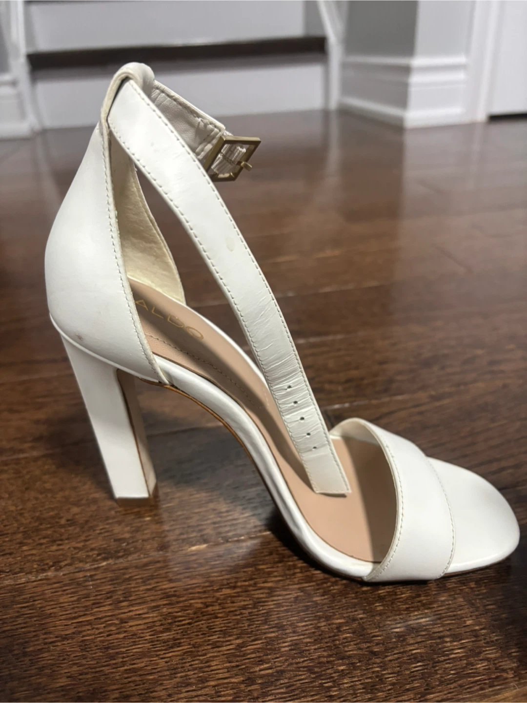 ALDO White Strappy Block Heel Sandals - photo 2