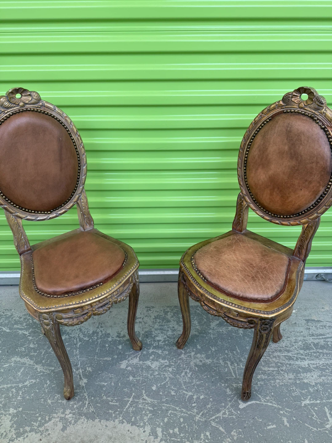 Pair of Vintage Ornate Accent Chairs