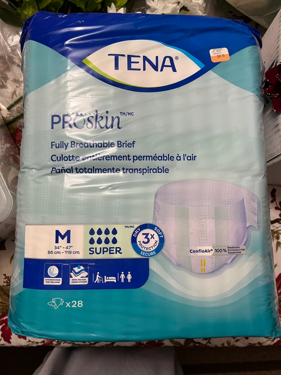 Tena Proskin Fully Breathable Briefs - Medium - 28 Count - photo 2