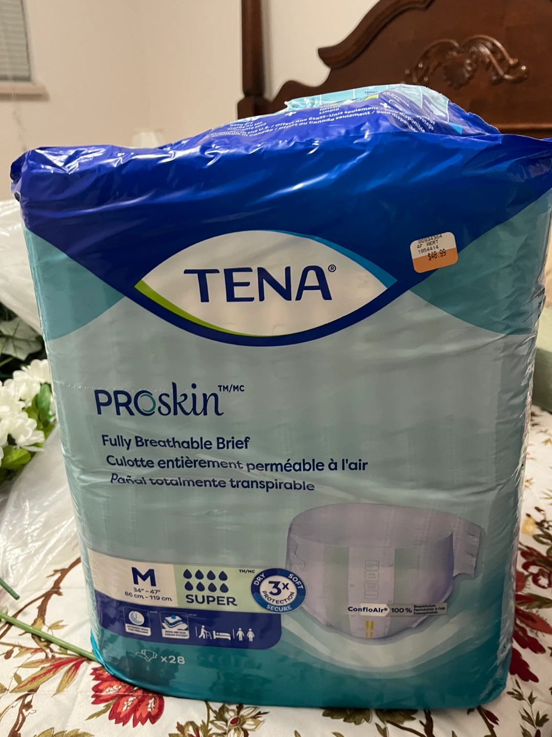 Tena Proskin Fully Breathable Briefs - Medium - 28 Count
