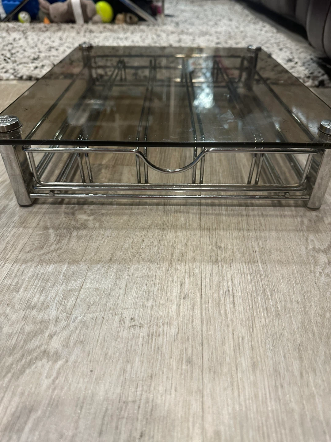 Glass and Chrome Coffee Pod Holder🏆