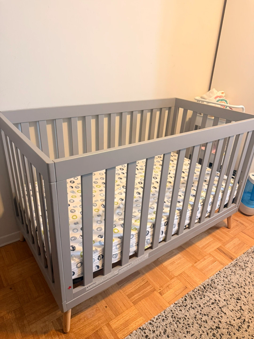 Wayfair Crib + Mattress + Hatch sound machine + diaper trolley - photo 2