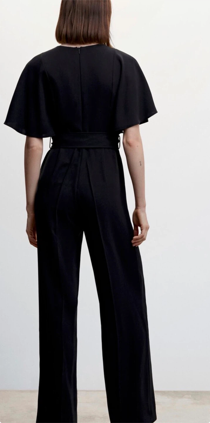 Black Jumpsuit with Belt - photo 2