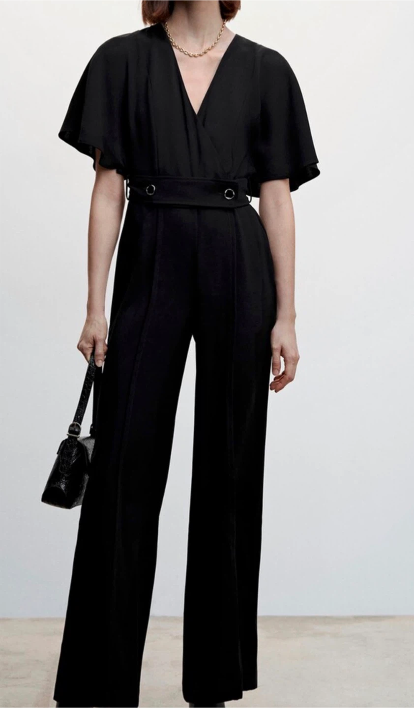 Black Jumpsuit with Belt