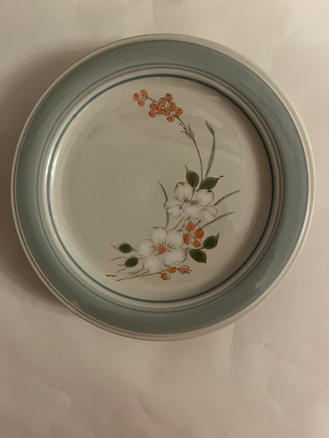 Vtg impression by Danille Floral Dinner Plate