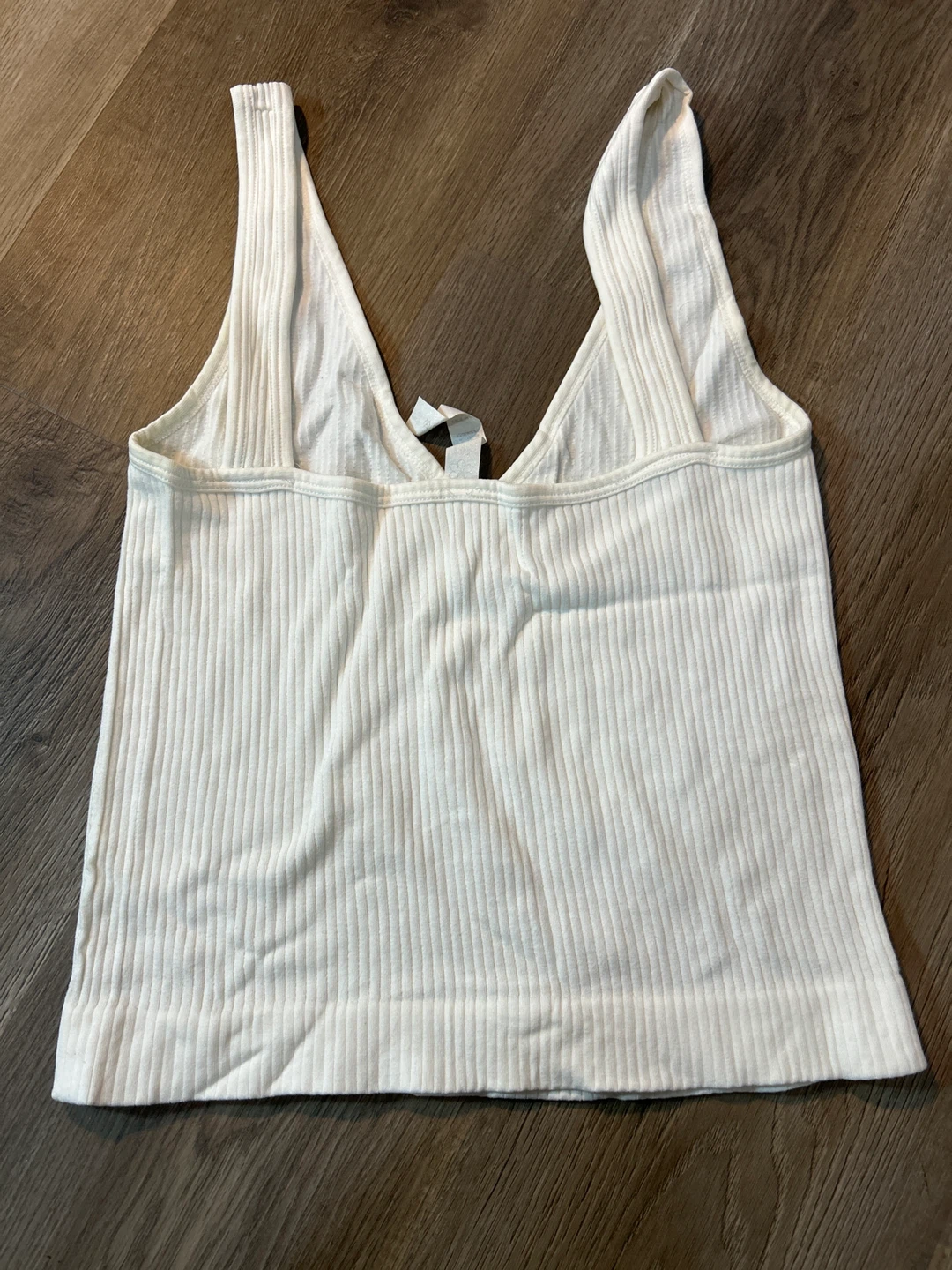 White Ribbed Tank Top - XS/S - photo 4