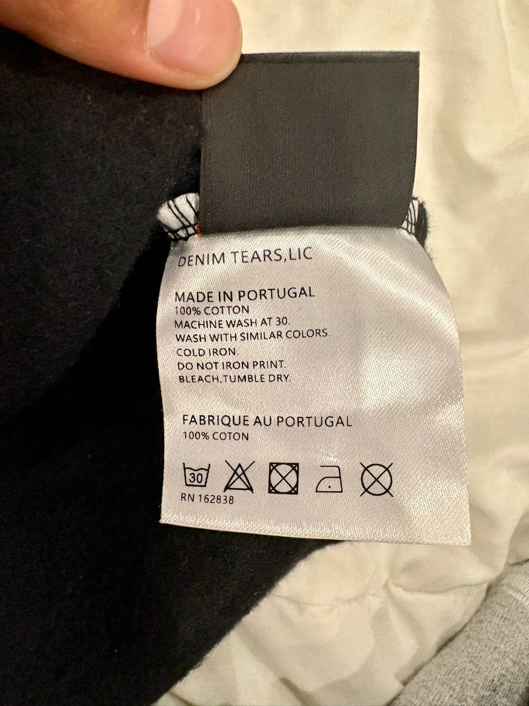 Denim Tears Black Cotton Hoodie 1:1 - photo 3
