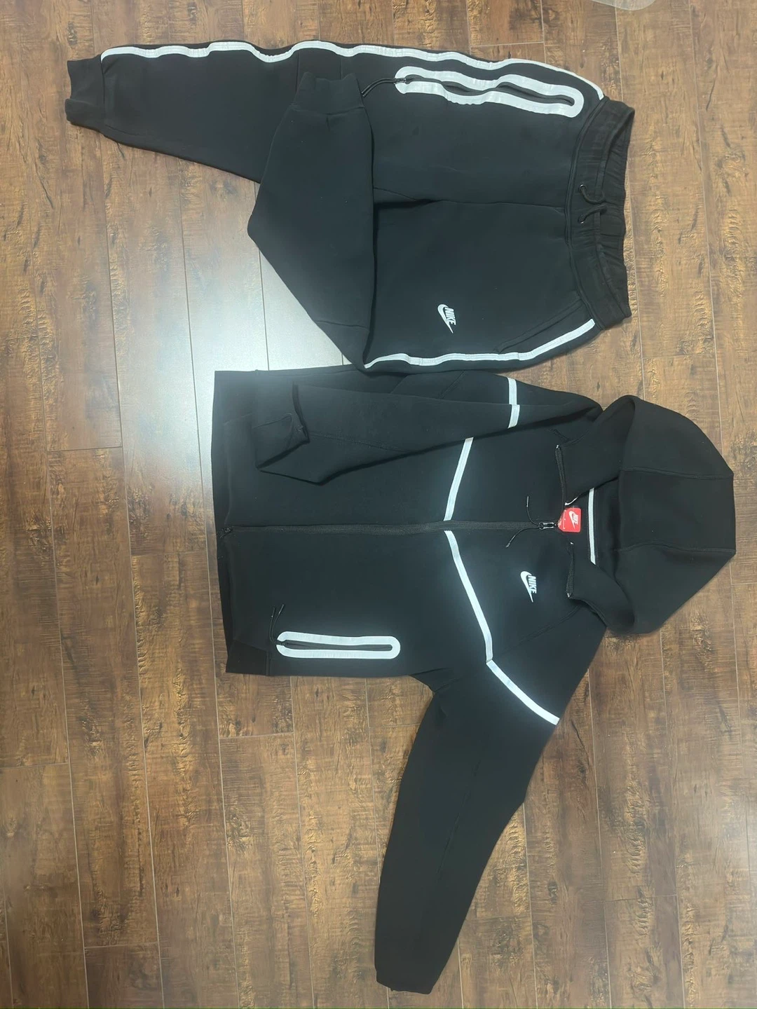 Reflective Nike Tech Fleece Hoodie and Joggers Set