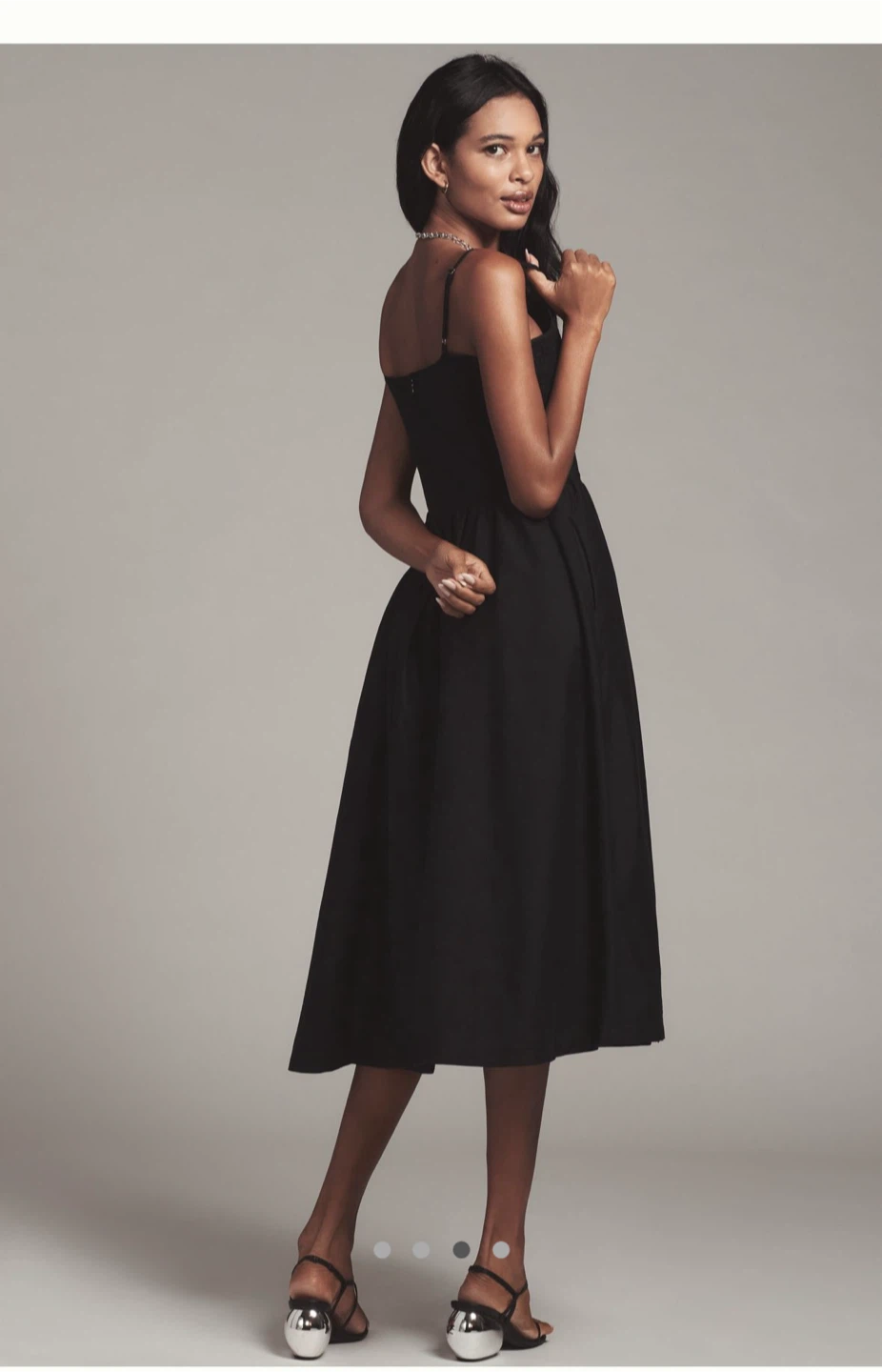 NWT Anthropologie Maeve Black Midi Dress - photo 3