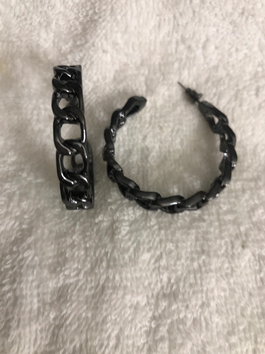 Chunky Chain Hoop Earrings