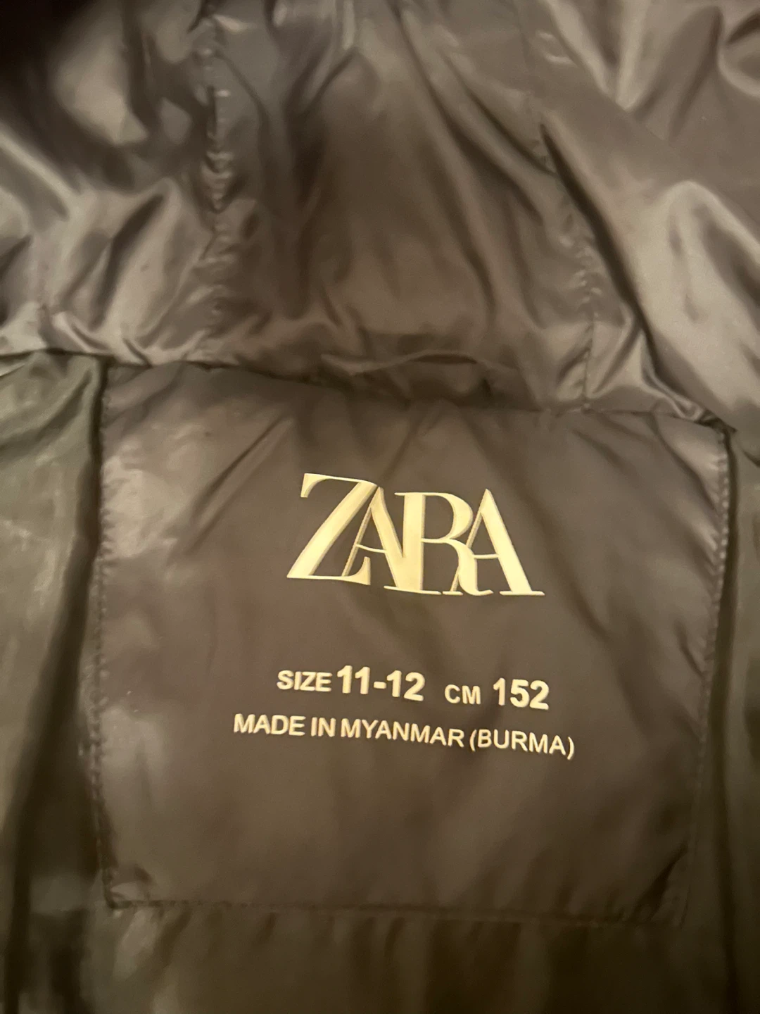 ZARA Puffer Vest with Hood - Size 11-12 - photo 2