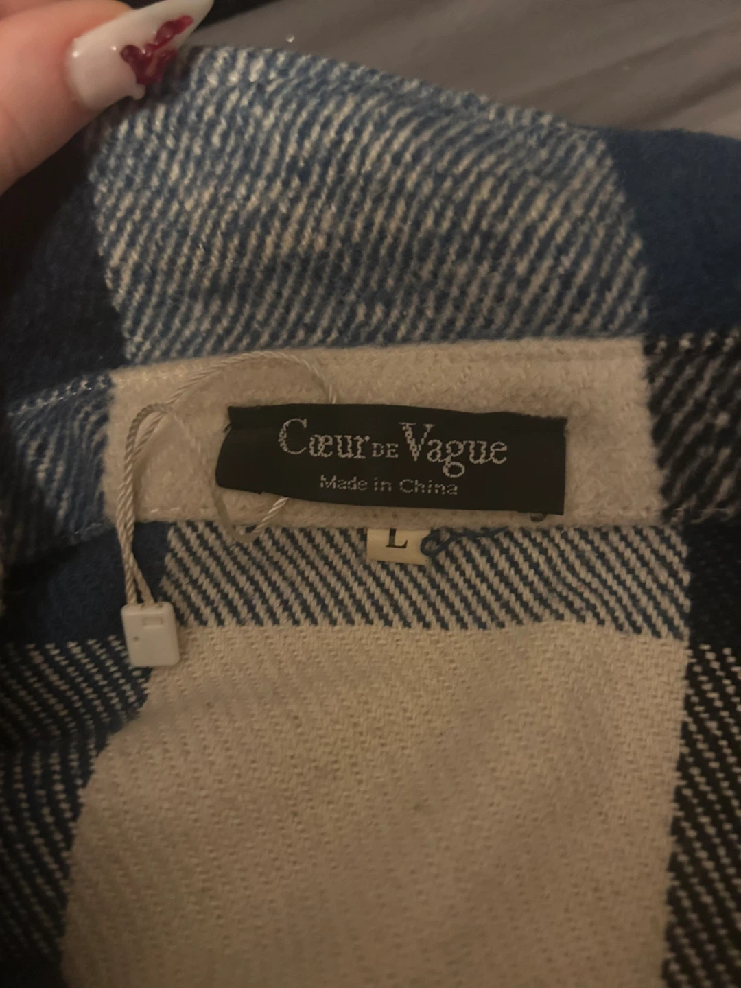Cœur de Vague Plaid Flannel Shirt - Size L - photo 2