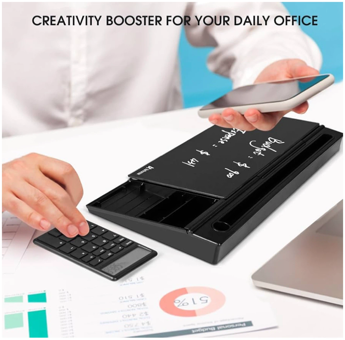 Desktop Organizer Dry Erase White Board - photo 2
